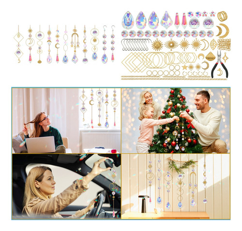 Set De 200 Suncatchers Craft Set De Atrapasoles Con Aro