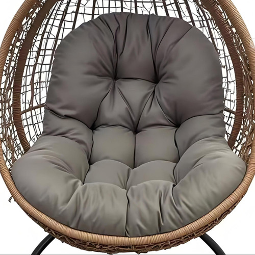 Cojín Para Silla Tipo Huevo, Suave, Cómodo Y Gris Oscuro