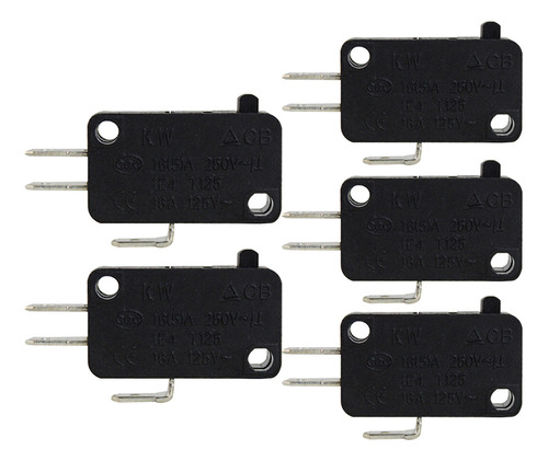 Kit 5 Chave Micro Switch Microondas 16a 250vac 3 Terminais