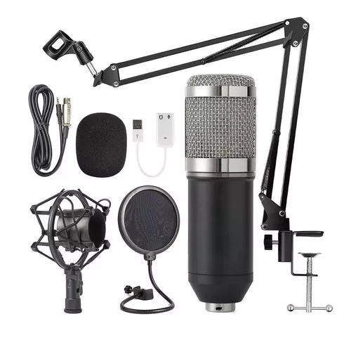 Microfono Condensador Bm800 + AntiPop + Tripode + Consola – Tecnomall
