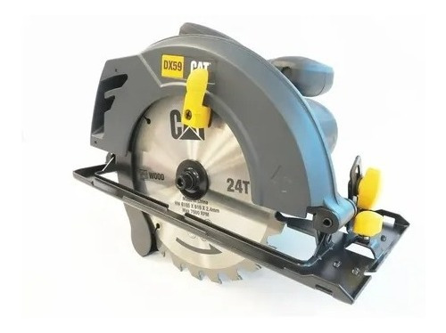 Imagen 2 de 5 de Sierra Circular Eléctrica Cat Dx59 185mm 1400w 220v