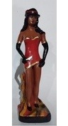 Imagem Malandra (navalha Cv Bv) Escultura Gesso Estatua 20cm