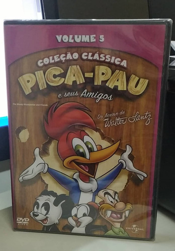 Pica Pau -coleção Classica -vol 5 -lacrado Dvd !