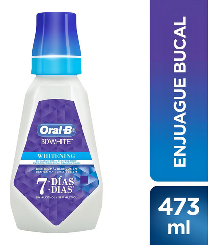 Enjuague Bucal Oral-b 3d White Whitening 473 Ml