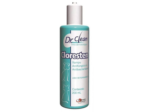 Shampoo Antibacteriano Cloresten Agener Pet 200ml