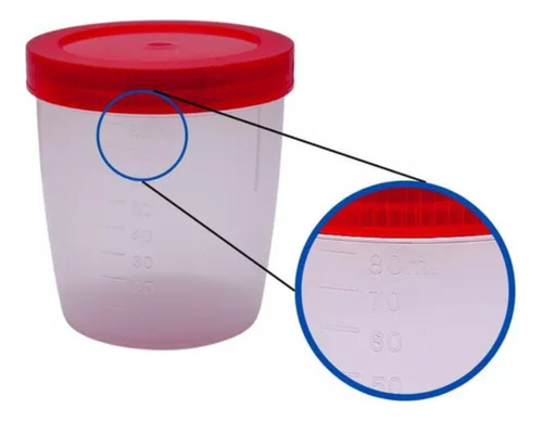 Coletor Esteril Sem Pá Kit 40 Uni (80 Ml)