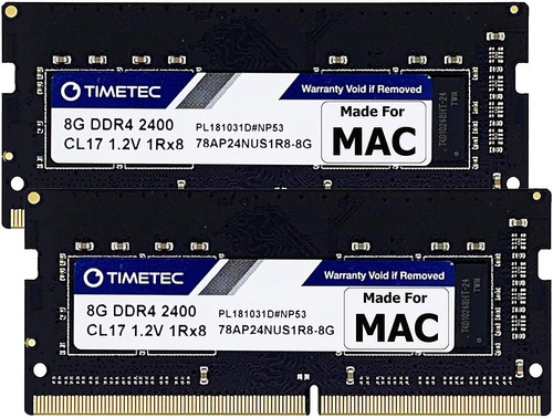 Memorias Ram Timetec, Compatible Con iMac 16gb (2x8gb) Ddr4