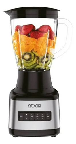 Combo Atvio 4pz Licuadora+cafetera+exprimidor+sandwichera Plateado