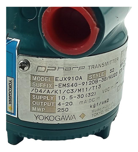 Transmissor De Pressão Yokogawa Ejx910-ems4g-912db-3b/ku22