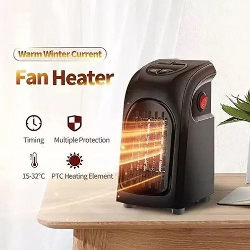 Mini calefactor portátil 400W Eléctrico – Desk Chile