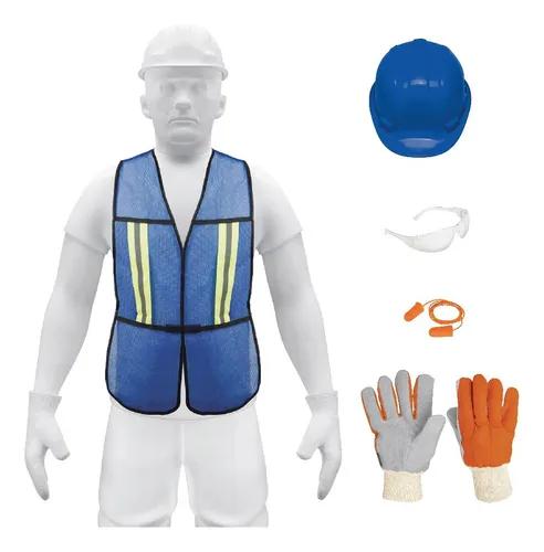 Casco guantes online lentes de seguridad