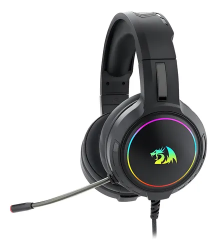 Fone Headset Gamer Profissional Mento Rgb H270-rgb Redragon Cor P...