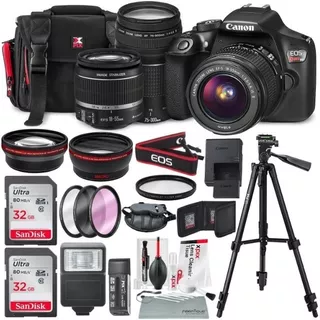 Kit Canon Eos Rebel T6 Lentes + 18-55mm Is + 75-300mm 64gb