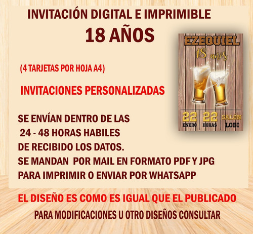 Invitación 18 Años River Plate Cumple Whatsapp E Imprimir
