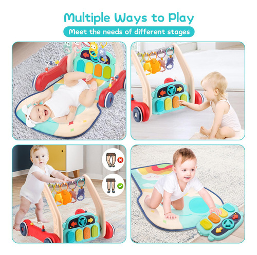 Colchoneta De Juego Para Bebés Pakoo Baby Gym Con Andador Y