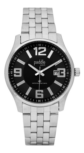 Reloj Clásico Hombre Malla De Acero Inoxidable Paddle Watch