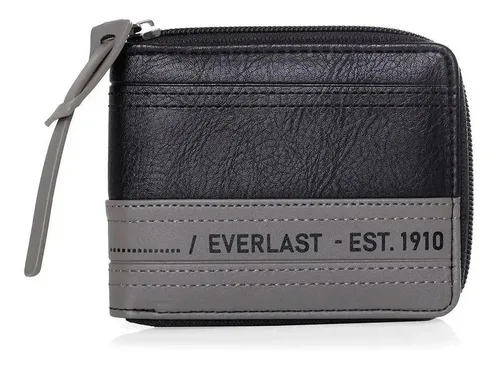 Billetera Hombre Everlast Eco Cuero Porta Tarjetas Vintage