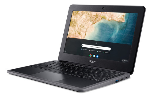 Imagen 3 de 5 de Notebook Acer Chromebook C733 negra 11.6", Intel Celeron N4020 4GB de RAM 32GB SSD, Intel UHD Graphics 600 60 Hz 1366x768px Google Chrome