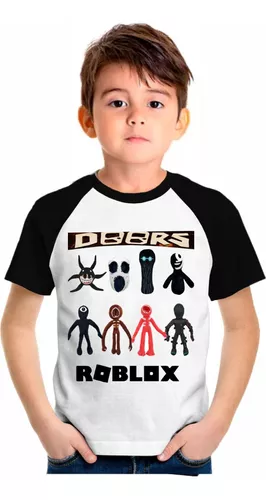 Camiseta Promoção Camisetas Roblox Infantil Preto