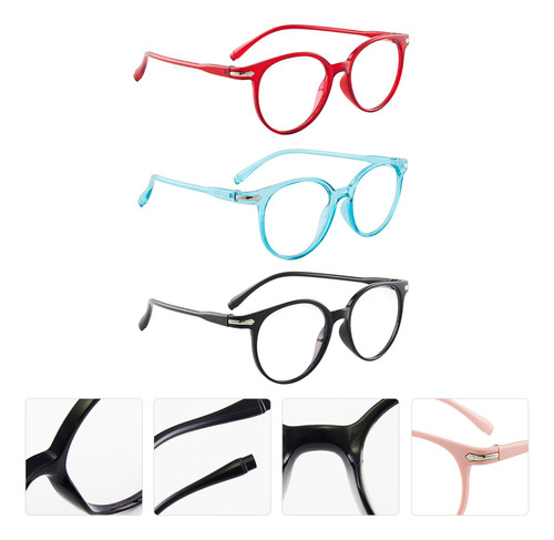 Gafas De Lectura Blue Light Glasses, 3 Unidades
