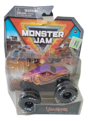 Monster Jam Vehículo True Metal Velociraptor 1:64 6067641