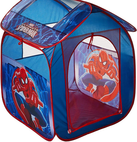 Imagem 6 de 8 de Barraca Infantil Portátil Casa Homem Aranha Cabana