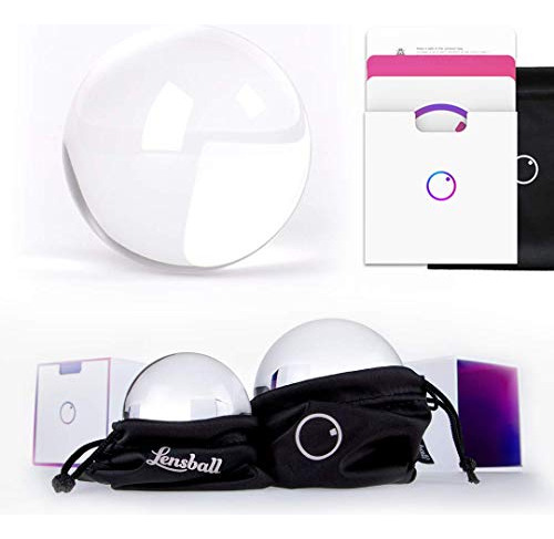 Original Lensball Pro 80 Mm, Bola De Cristal K9 Con Funda De