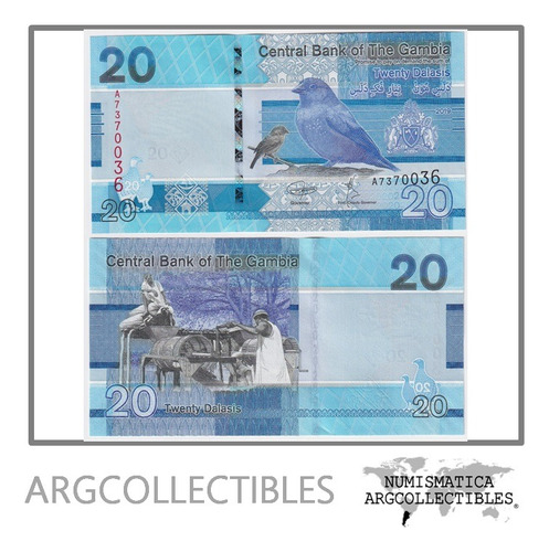 Gambia Billete 20 Dalasi 2019 P-39 Unc