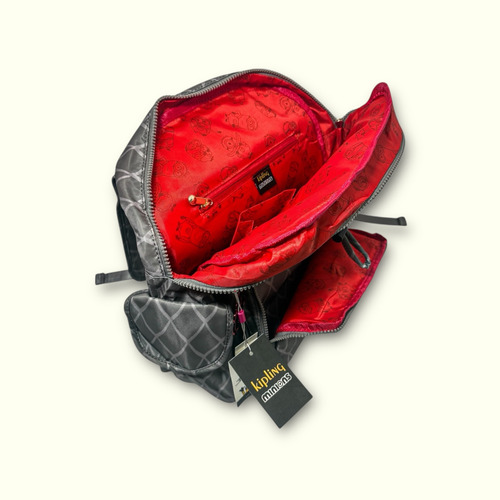 Mochila Kipling Edición Minions Banana Importación Americana Gris Oscuro Liso