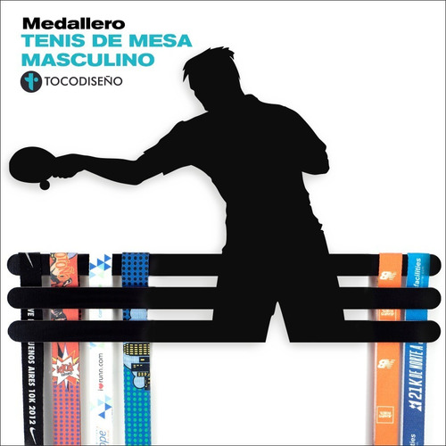 Medallero Deportivo Tenis De Mesa Masculino Ping Pong