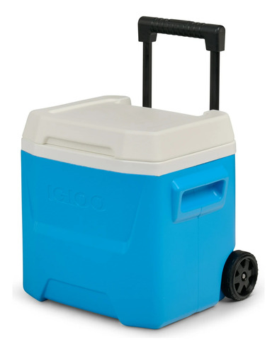 Hielera Igloo 16 Qt Con Llantas 24 Latas Azul Aqua Cian