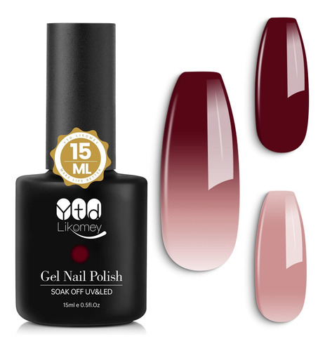 Ytd Likomey Esmalte De Uas De Gel Que Cambia De Color, 0.5 O