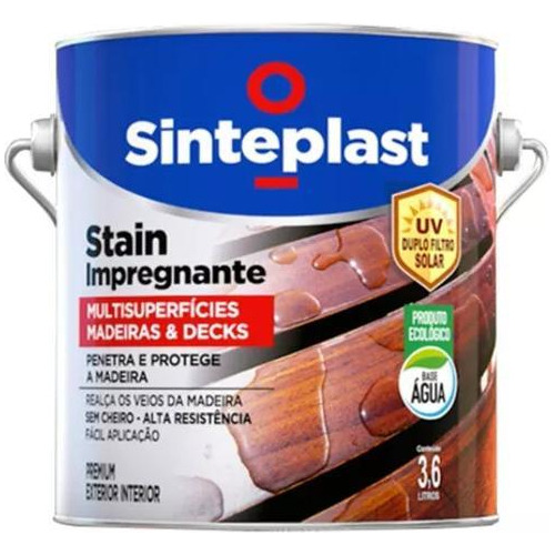 Stain Sinteplast Impregnante Base Agua Ac. Nogueira 0.9l