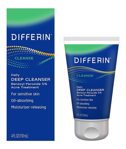 Differin Limpiador Facial Acné 5% Peróxido Benzoílo 118ml