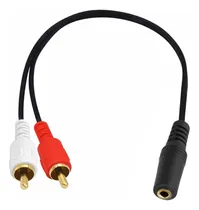 Comprar Cable Audio 2 Rca Macho A Jack Estéreo 3.5mm Hembra