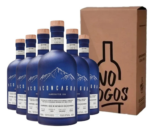 Gin Aconcagua Handcrafted London Dry Caja X6 - Vinologos