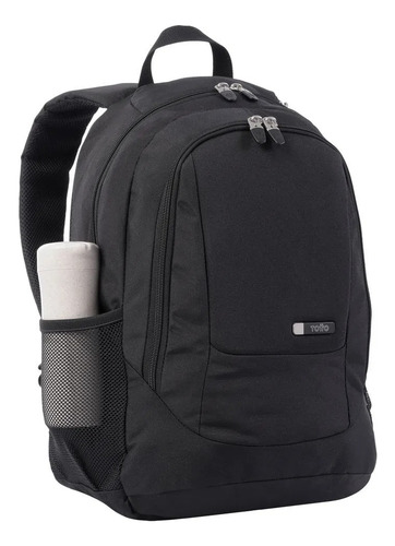 Totto Mochila Ergonómica Con Porta Laptop 14 In. 25,74 Lt. Goctal Color Negro Diseño de la tela Lisa