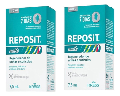 Kit Reposit Nails Com 2 Caixas De 7,5ml Cada
