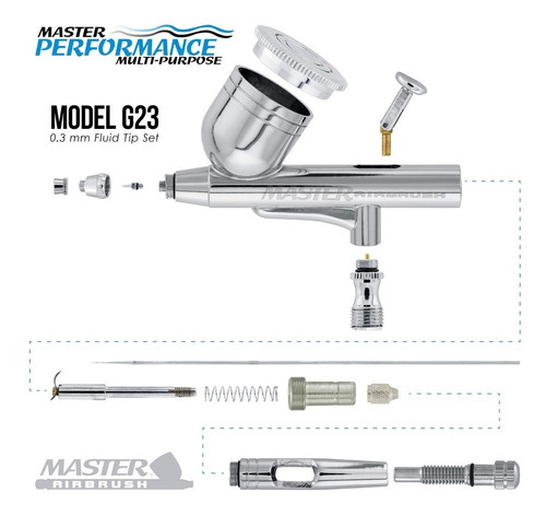 Master Airbrush Marca, Modelo G23 Multi-proposito Precis