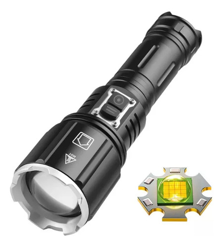 Linterna Led Recargable De 2000 Lúmenes Linterna Xhp160 A