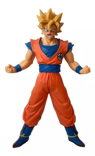 Boneco Dragon Ball Z - Goku Super Sayajin 20cm Cabelo Loiro