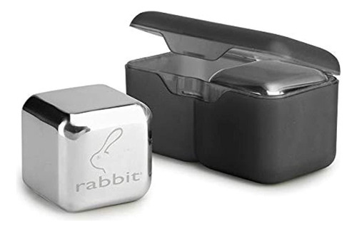 Rabbit Whisky And Beverage Jumbo Chilling Stones Set Chrome