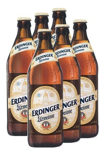 6x Cerveja Erdinger Urweisse 500ml