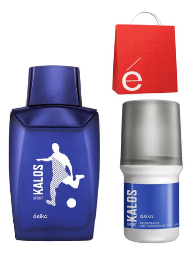 Perfume Kalos Sport 100 Ml + Desodorante 50 Ml + Bolsa Ésika