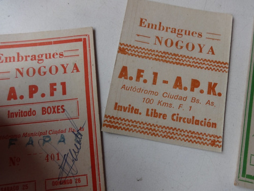 3 Ticket Entrada Auto Carrera Insignia Autodromo 100 Km F1