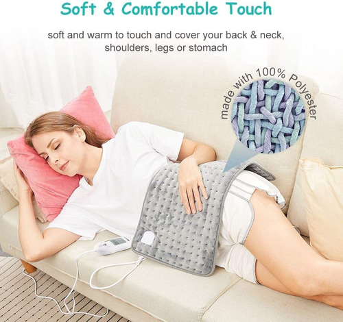 Xl Electric Heating Pad For Back Pain With Auto Shut Off In