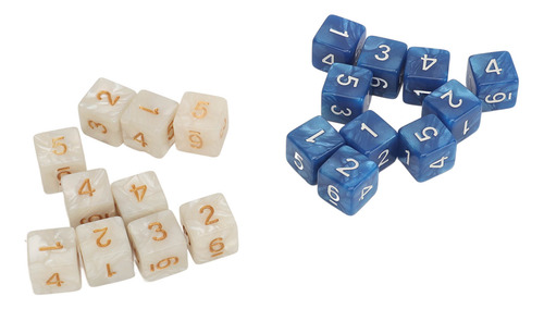 Juego De 20 Dados Acrílicos Con Números De Juego Con Esquina