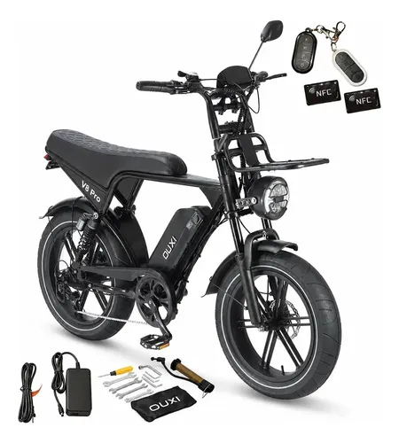Bicicleta Elétrica 1000w Ouxi V8 Pro 48v15 Bateria Removível Pret...
