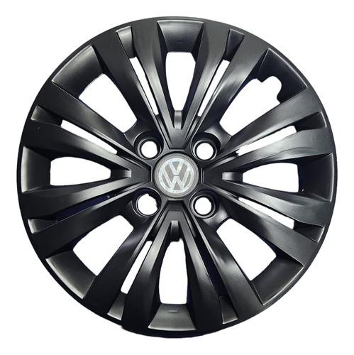 Taza Volkswagen Gol Trend 2016 2017 18 2019 Negra Rodado 14