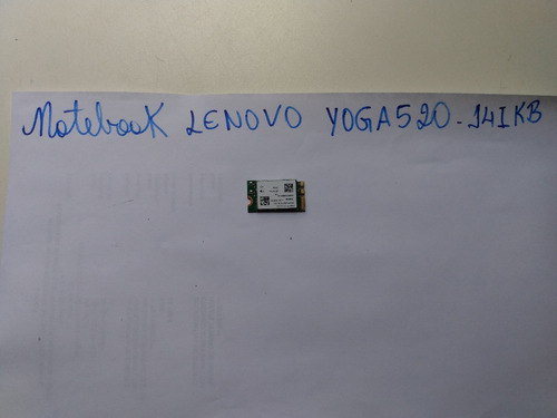 Placa Wireless Do Wi-fi Para Notebook Lenovo Yoga 520 (Usado)